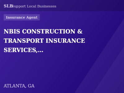 NBIS CONSTRUCTION & TRANSPORT INSURANCE SERVICES, INC. — Insurance Agent in ATLANTA, GA