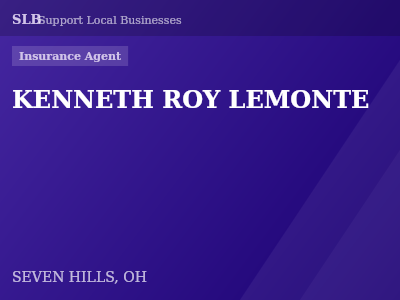 KENNETH ROY LEMONTE — Insurance Agent in SEVEN HILLS, OH