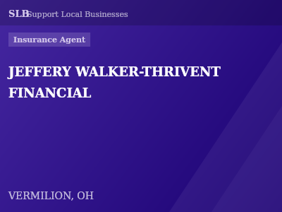 JEFFERY WALKER-THRIVENT FINANCIAL — Insurance Agent in VERMILION, OH