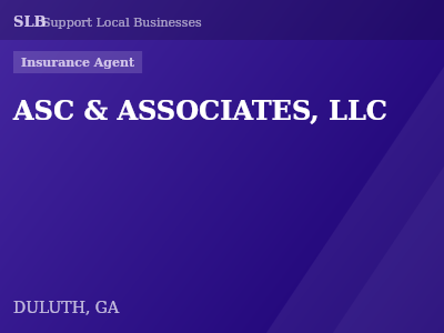 ASC & ASSOCIATES, LLC — Insurance Agent in DULUTH, GA