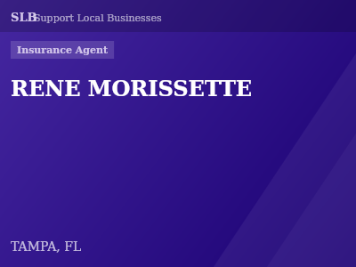 RENE MORISSETTE — Insurance Agent in TAMPA, FL