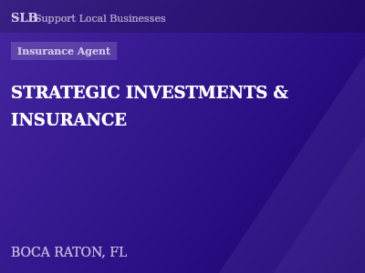STRATEGIC INVESTMENTS & INSURANCE — Insurance Agent in BOCA RATON, FL