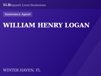 WILLIAM HENRY LOGAN — Insurance Agent in WINTER HAVEN, FL