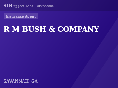R M BUSH & COMPANY — Insurance Agent in SAVANNAH, GA