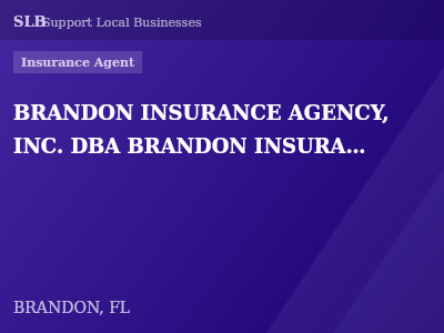 BRANDON INSURANCE AGENCY, INC. DBA BRANDON INSURANCE — Insurance Agent in BRANDON, FL