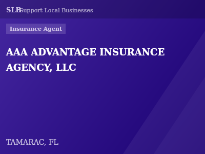 AAA ADVANTAGE INSURANCE AGENCY, LLC — Insurance Agent in TAMARAC, FL