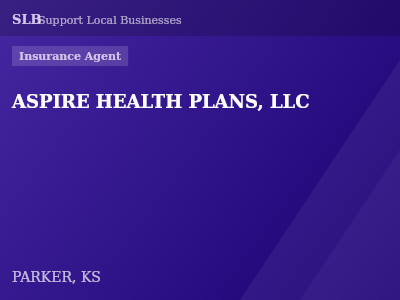 ASPIRE HEALTH PLANS, LLC — Insurance Agent in PARKER, KS