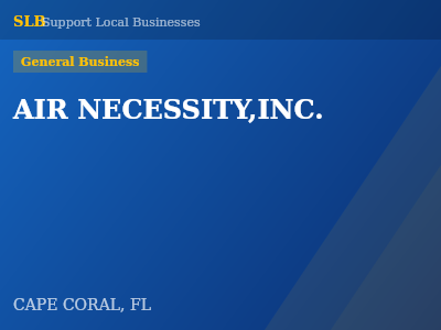 AIR NECESSITY,INC. — General Business in CAPE CORAL, FL