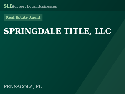 SPRINGDALE TITLE, LLC — Real Estate Agent in PENSACOLA, FL