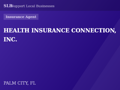 HEALTH INSURANCE CONNECTION, INC. — Insurance Agent in PALM CITY, FL