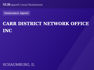 CARR DISTRICT NETWORK OFFICE INC — Insurance Agent in SCHAUMBURG, IL