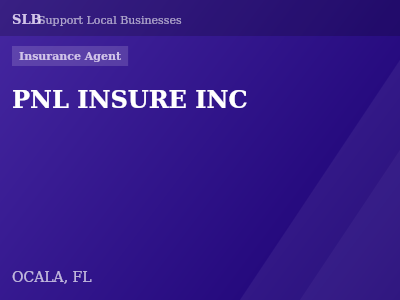 PNL INSURE INC — Insurance Agent in OCALA, FL