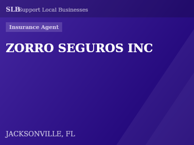 ZORRO SEGUROS INC — Insurance Agent in JACKSONVILLE, FL