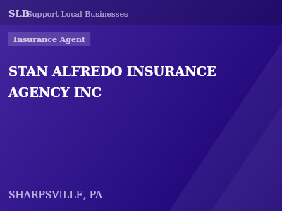 STAN ALFREDO INSURANCE AGENCY INC — Insurance Agent in SHARPSVILLE, PA
