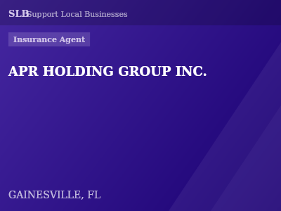 APR HOLDING GROUP INC. — Insurance Agent in GAINESVILLE, FL