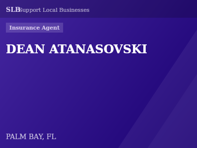 DEAN ATANASOVSKI — Insurance Agent in PALM BAY, FL