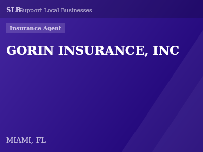 GORIN INSURANCE, INC — Insurance Agent in MIAMI, FL