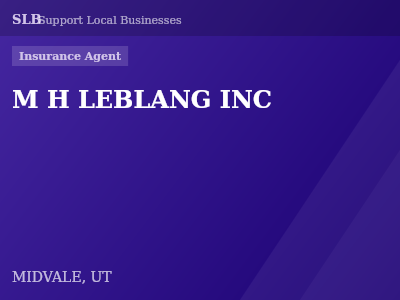 M H LEBLANG INC — Insurance Agent in MIDVALE, UT