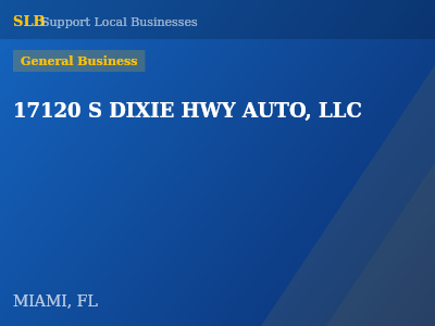 17120 S DIXIE HWY AUTO, LLC — General Business in MIAMI, FL