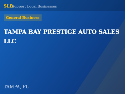 TAMPA BAY PRESTIGE AUTO SALES LLC — General Business in TAMPA, FL