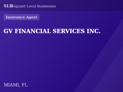 GV FINANCIAL SERVICES INC. — Insurance Agent in MIAMI, FL