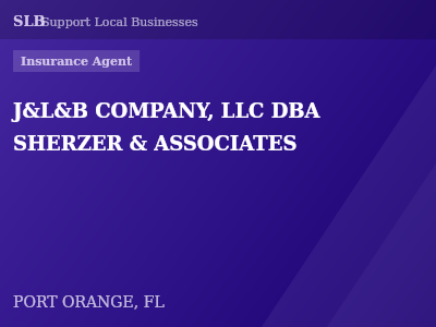 J&L&B COMPANY, LLC DBA SHERZER & ASSOCIATES — Insurance Agent in PORT ORANGE, FL