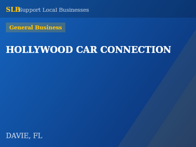 HOLLYWOOD CAR CONNECTION — General Business in DAVIE, FL