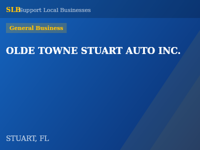 OLDE TOWNE STUART AUTO INC. — General Business in STUART, FL