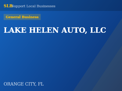 LAKE HELEN AUTO, LLC — General Business in ORANGE CITY, FL