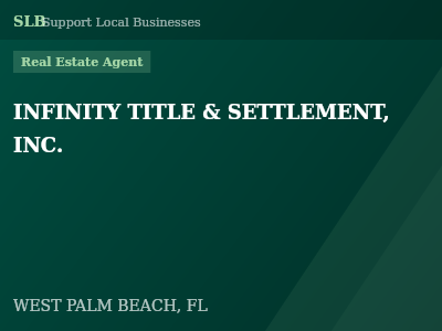 INFINITY TITLE & SETTLEMENT, INC. — Real Estate Agent in WEST PALM BEACH, FL