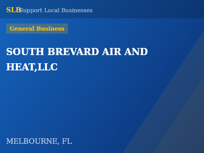 SOUTH BREVARD AIR AND HEAT,LLC — General Business in MELBOURNE, FL