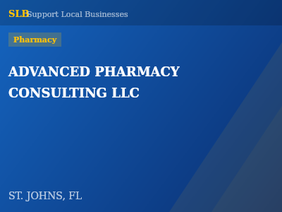 ADVANCED PHARMACY CONSULTING LLC — Pharmacy in ST. JOHNS, FL