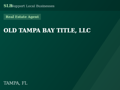 OLD TAMPA BAY TITLE, LLC — Real Estate Agent in TAMPA, FL