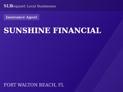 SUNSHINE FINANCIAL — Insurance Agent in FORT WALTON BEACH, FL