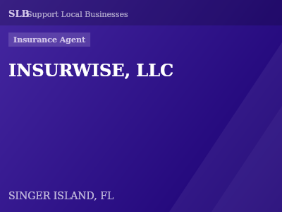 INSURWISE, LLC — Insurance Agent in SINGER ISLAND, FL