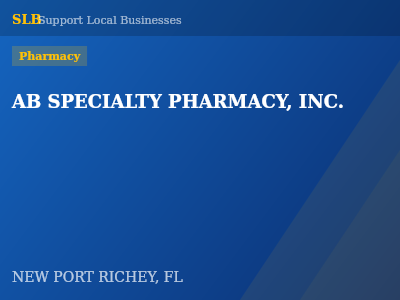 AB SPECIALTY PHARMACY, INC. — Pharmacy in NEW PORT RICHEY, FL