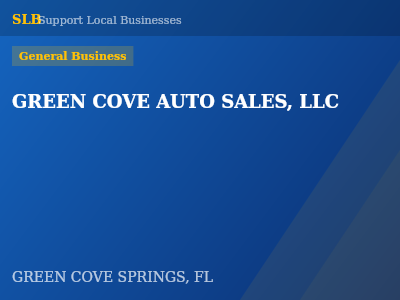GREEN COVE AUTO SALES, LLC — General Business in GREEN COVE SPRINGS, FL