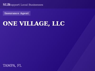 ONE VILLAGE, LLC — Insurance Agent in TAMPA, FL