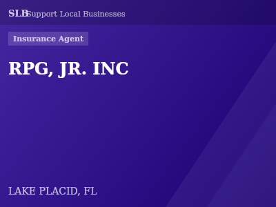 RPG, JR. INC — Insurance Agent in LAKE PLACID, FL