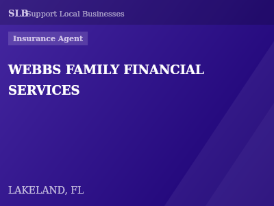 WEBBS FAMILY FINANCIAL SERVICES — Insurance Agent in LAKELAND, FL