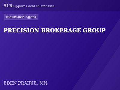 PRECISION BROKERAGE GROUP — Insurance Agent in EDEN PRAIRIE, MN