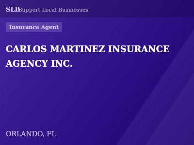 CARLOS MARTINEZ INSURANCE AGENCY INC. — Insurance Agent in ORLANDO, FL