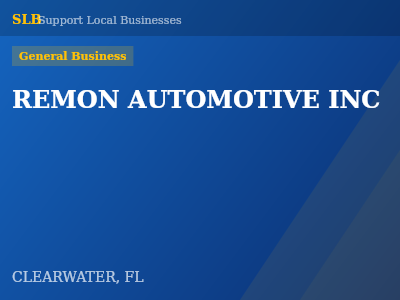 REMON AUTOMOTIVE INC — General Business in CLEARWATER, FL