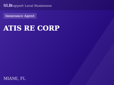 ATIS RE CORP — Insurance Agent in MIAMI, FL