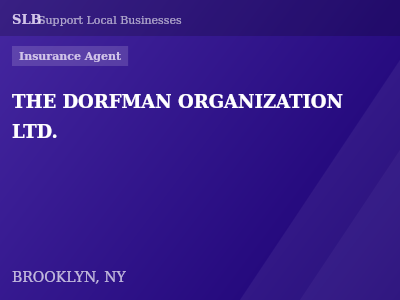 THE DORFMAN ORGANIZATION LTD. — Insurance Agent in BROOKLYN, NY