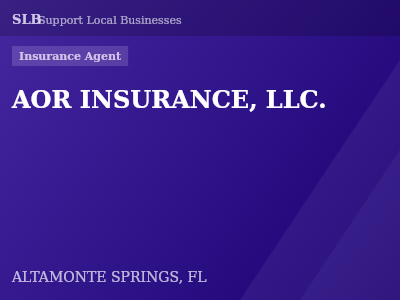 AOR INSURANCE, LLC. — Insurance Agent in ALTAMONTE SPRINGS, FL
