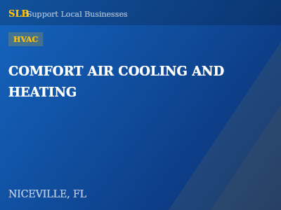 COMFORT AIR COOLING AND HEATING — HVAC in NICEVILLE, FL