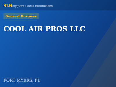 COOL AIR PROS LLC — General Business in FORT MYERS, FL