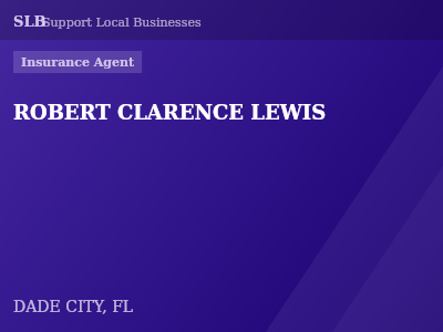 ROBERT CLARENCE LEWIS — Insurance Agent in DADE CITY, FL