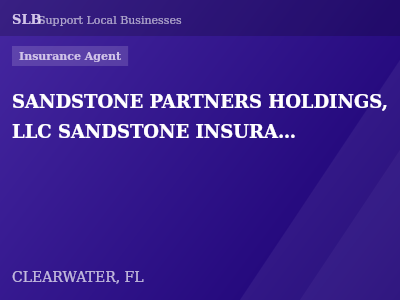 SANDSTONE PARTNERS HOLDINGS, LLC SANDSTONE INSURANCE PARTNERS — Insurance Agent in CLEARWATER, FL
